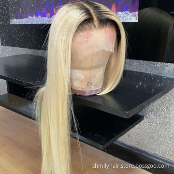 Brazilian Human Hair Wigs High Quality 613 Blonde Lace Front Wigs Woman Cuticle Aligned Raw Double Drawn Wig